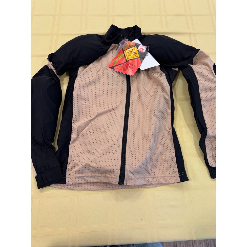 Wicked Stock PS-1 Armored Motorcycle Shirt Beige Black XS CE Protectors New